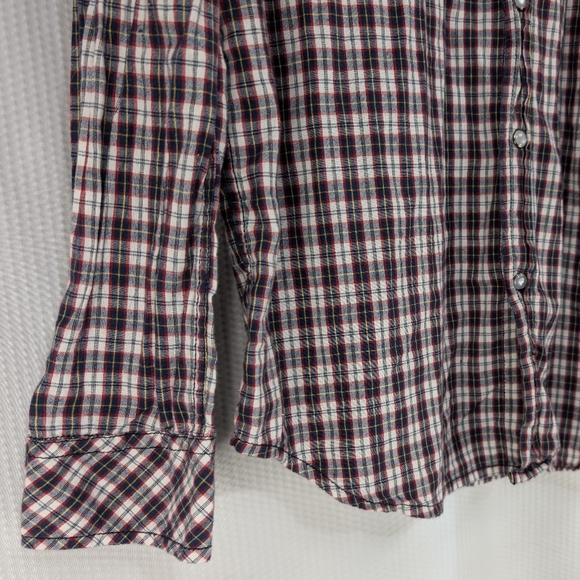 Mambo Australia Red Plaid Western Button Down Shirt - Medium - Picture 9 of 9